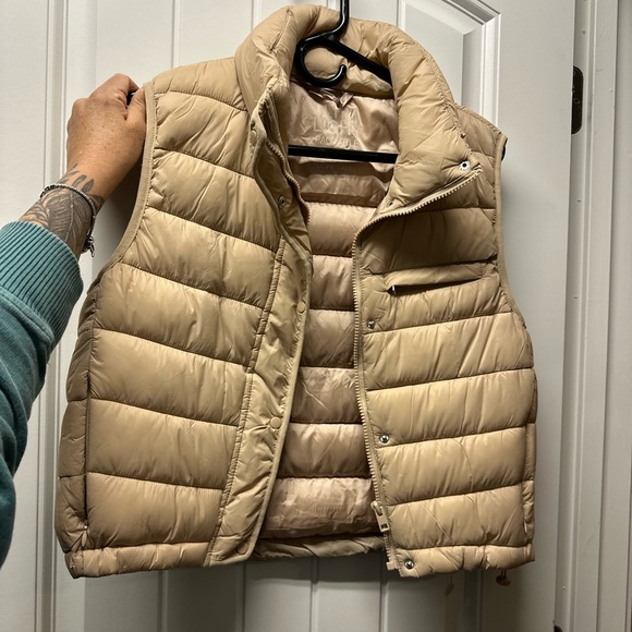 Love Tree Jackets & Blazers - Love Tree Beige Puffer Vest